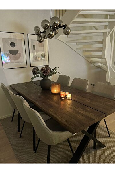 shardywood Ahşap Ceviz Yemek Masası 160x80