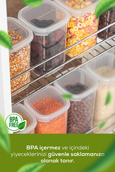 Vienev Set of 25 White Food and Spice Storage - Airtight Container