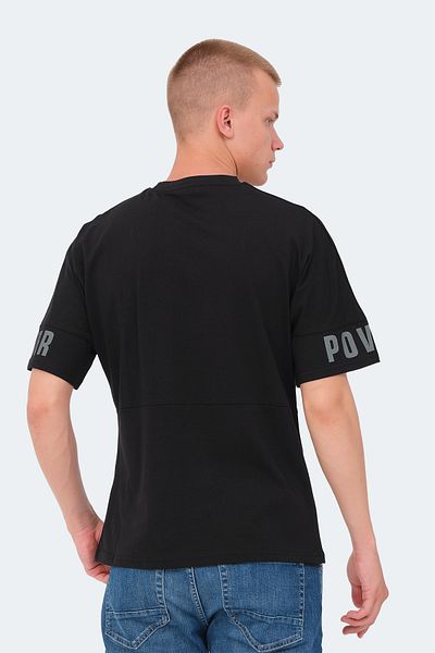Slazenger Μαύρο ανδρικό μπλουζάκι VISION