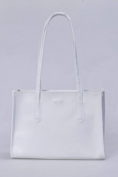 bag&more Kadın Beyaz Trend Çanta,Uzun saplı Çanta,Saplı Omuz Çantası Çanta El...