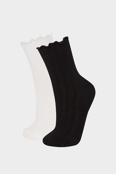 DeFacto Ultraweiche Bambus-Premium-2-teilige lange Socken für Damen E8520axns