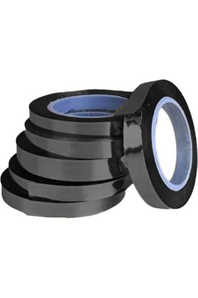Öz-bal Shiny Metallized Black Black Raffia 25 Meters - Balloon Lanyard and Gift Wrap Decoration Strip
