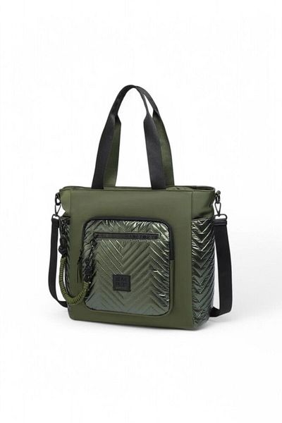 SMART BAGS Geantă de umăr verde pentru femei - Smb3246