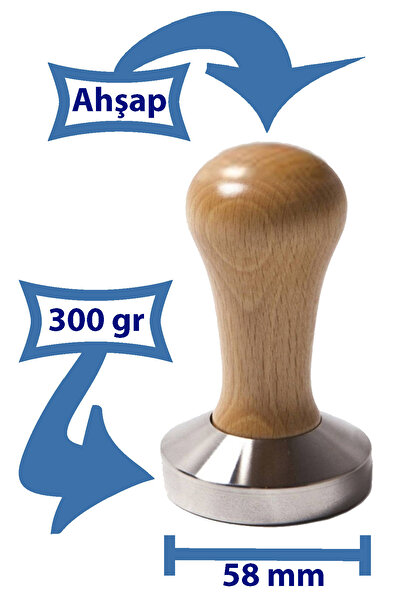 VODİNOX Cafe Bar Barista Ekipmanları Kahve Espresso Tamper Temper İnox Paslan...