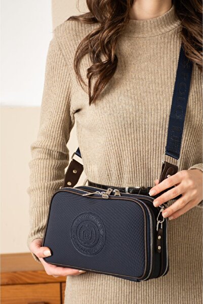 Just Polo حقيبة كتف وحقيبة كروس نسائية مكونة من 5 أقسام TYCET06000