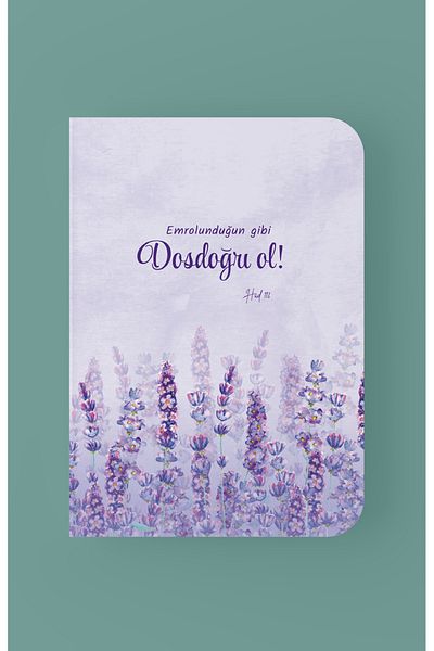 Dava Adamı Yayınları A5 Lined Be a Dosdoğru Notebook as You Embroidered