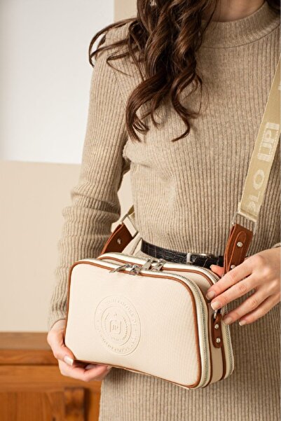 Just Polo حقيبة كتف وحقيبة كروس نسائية مكونة من 5 أقسام TYCET06000