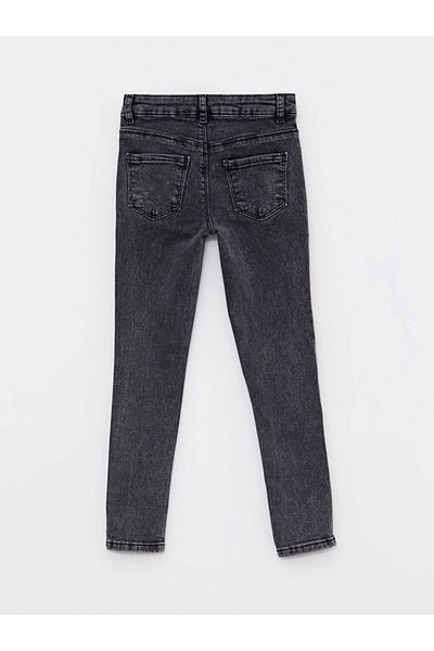 LC Waikiki Παιδικό γκρι Basic κοριτσίστικο τζιν παντελόνι