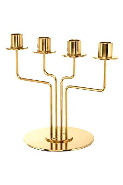 IKEA ايكيا شمعدان, لون ذهبي, 22 سم