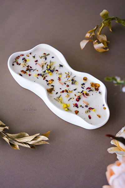 ersu store 30cm Büyük Boy Doğal Soya Wax Dekoratif Hediyelik Kokulu Ahşap Fit...