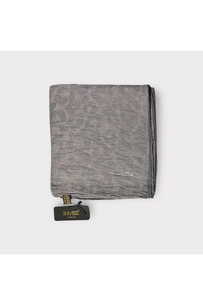 Invee 1329 Anthracite Leopard Shawl