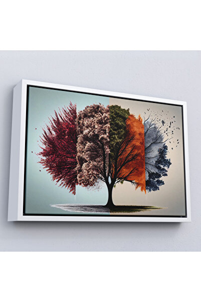 Oxyteez Diagrama arborelor în patru sezoane cu cadru din lemn-7226