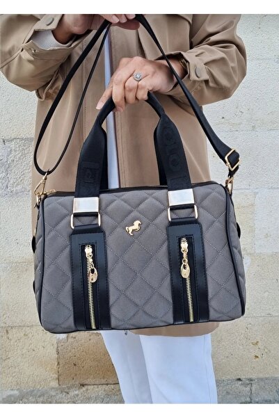 Just Polo حقيبة يد وكتف كبيرة الحجم مبطنة للنساء من بولو موديل TYC 073823