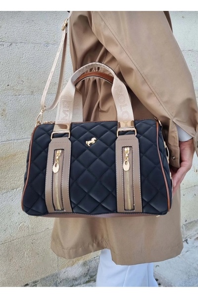 Just Polo حقيبة يد وكتف نسائية مبطنة من ميامي بولو مقاس كبير TYC073823