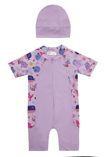 Adasea Maver Short Sleeve Children's Swimsuit 1910