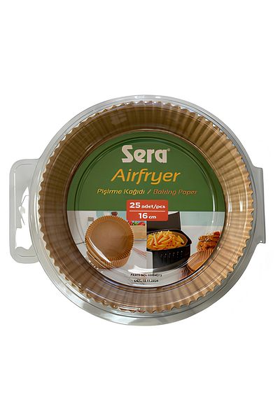 SERA 25 Airfryer Baking Paper - Oil Free Fryer, 16 cm