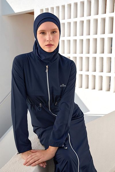 Adasea Chaand Battal Long Sleeve Hijab Swimsuit 1505-P