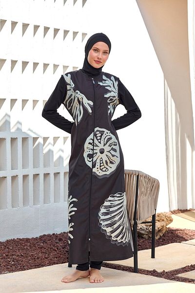 Adasea Long Sleeve Hijab Swimsuit