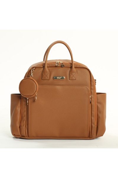 MY Collection 7310 Maia Leather Mother Baby Care Backpack