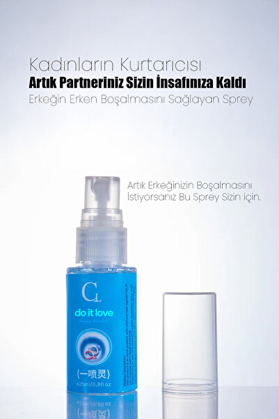 Do it Love - Hızlı Boşalma Sağlayıcı Sprey - Erkek Zevk Artırıcı Hassasiyet Spreyi - 25ml