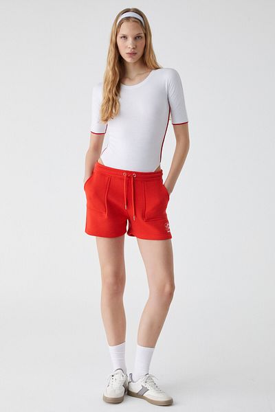 GRIMELANGE PUNO Damen-Shorts, entspannt, 3-fädig, rot