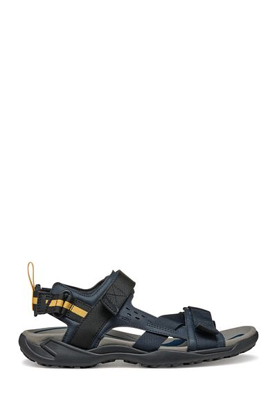 Geox Navy Blue Men's Sandals - U Terreno, Grip B Te, Nbk Sy, Double Strap Fabric, U4550B011Ekc4002