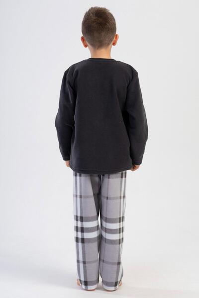 VİENETTA Erkek Çocuk Polar Uzun Kol Füme Pijama Takım C7T5N0O304