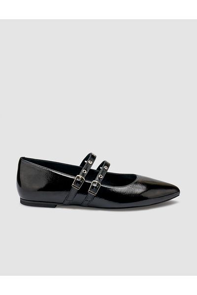 Cabani Pantofi casual de damă din piele naturală 100% piele naturală neagră