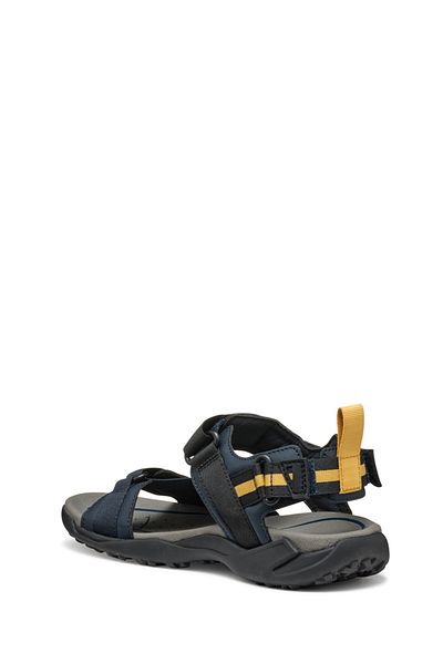 Geox Navy Blue Men's Sandals - U Terreno, Grip B Te, Nbk Sy, Double Strap Fabric, U4550B011Ekc4002