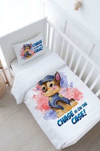 Tuğba Kuğu Ryder Colorful Dogs - Baby Size Duvet Cover Set (100X150) - Cartoon Series