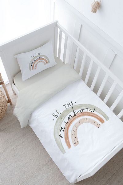 Tuğba Kuğu Royal Series Baby Duvet Cover Set - Be the Rainbow (100X150)