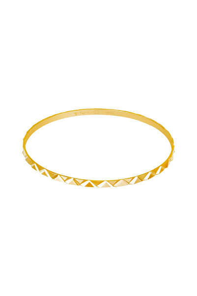 10 gr (gram) 22 Ayar İşçiliksiz Üçgen Bilezik