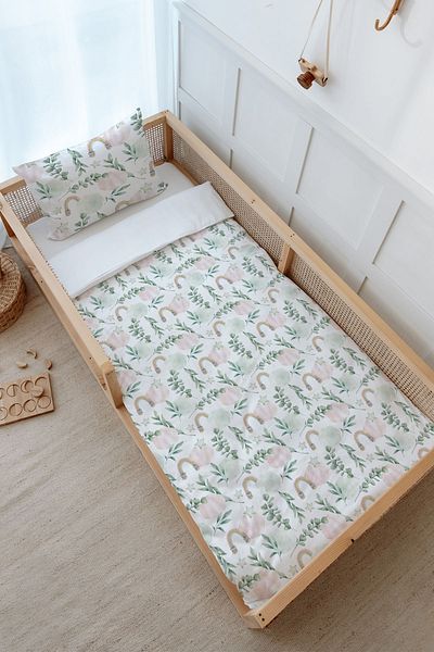Tuğba Kuğu Montessori Duvet Cover Set (100X200) - Iconic Series - Cotton Candy Clouds