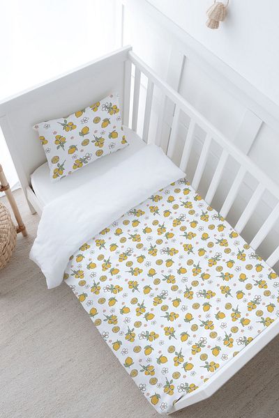 Tuğba Kuğu Lemon Iconic Series Baby Duvet Cover Set - 100X150
