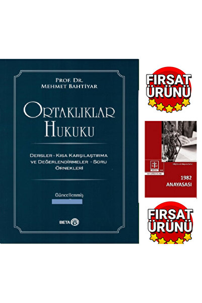 Beta Yayınevi Ortaklıklar Hukuku Mehmet Bahtiyar-T.C Anayasası(2Kitap)
