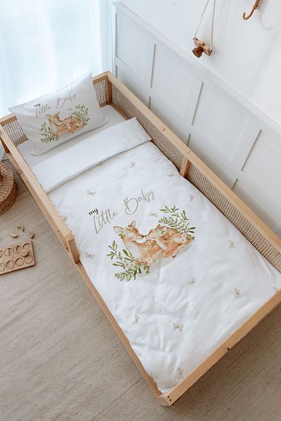 Tuğba Kuğu Montessori Duvet Cover Set - 100X200 Baby Series - Mom and Baby Ceri