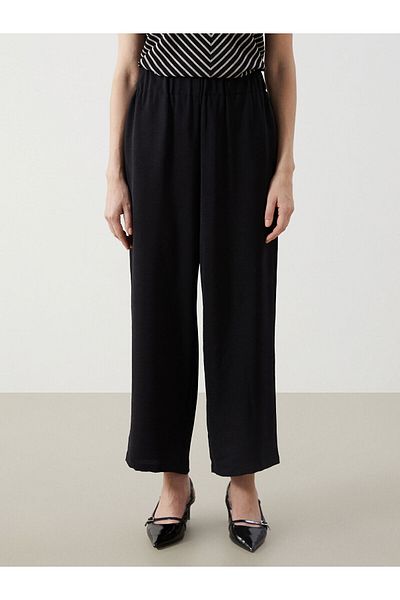 LC Waikiki Plain Aerobin Women's Trousers with Elastic Waist