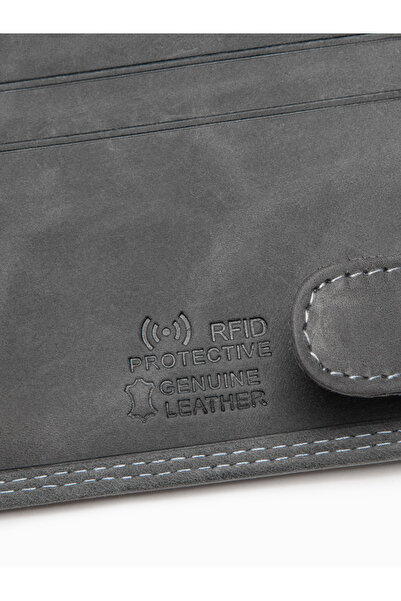 OMBRE Pánská kožená peněženka - černá A092