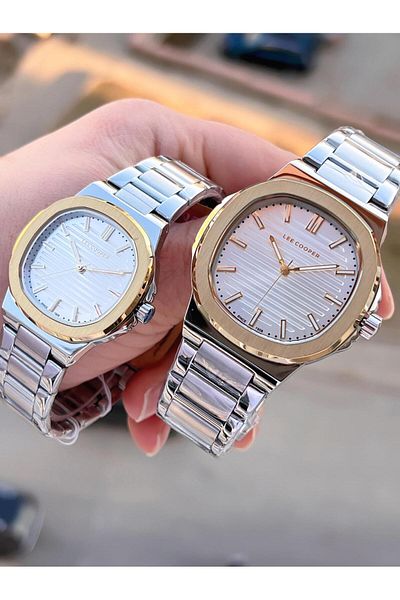 Lee Cooper Pair Watch for Couple and Lover with 3 Atm Steel Band - Cft08016.230
