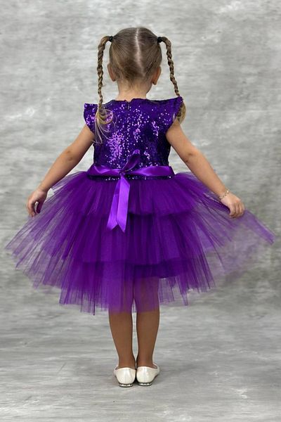 Tarz Çocuk Tutu Skirt Sequin Sequin Girl's Party Dress