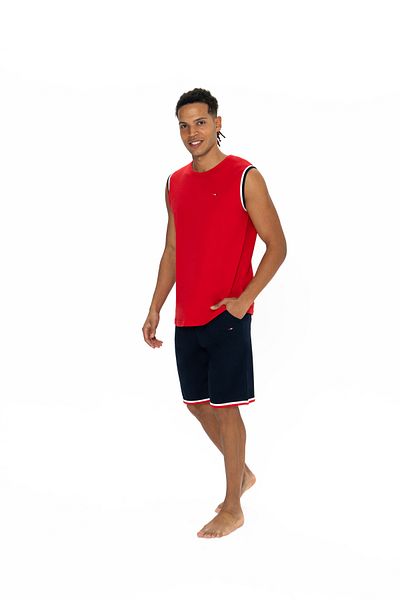 U.S. Polo Assn. Men'S, Licensed, Uspa, 100% Cotton, (Red), Shorts Set