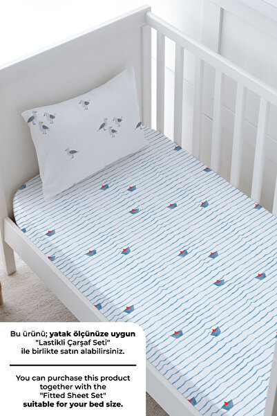 Tuğba Kuğu Bebek Boy Nevresim Takımı (100x150) - Iconic Serisi - Bird Sailor