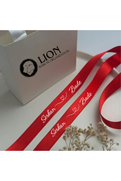 Lion Baskı ve Organizasyon Söz Nişan Saten Kurdele 1 Metre