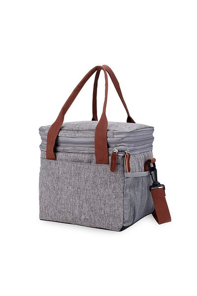 Little Story Little Story Insulated Lunch / Bottle Bag - Grey