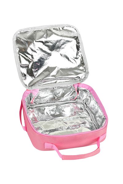 Çanta Trend Geantă de prânz roz termică în stil coreean Kawaii cu accesorii pentru fete și băieți