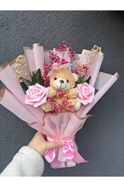 Fluemons Pembe Ayıcık Buketi,Ayıcık Buketi,Kırmızı Ayıcık Buketi,Sevgililer G...