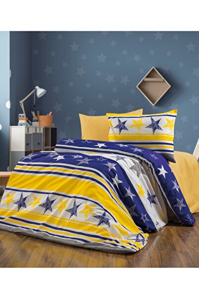 GÖRMEZ TEKSTİL Μονό Σετ Βαμβακερό Παπλωματοθήκη με Ελαστικό Σεντόνι και Μαξιλ...