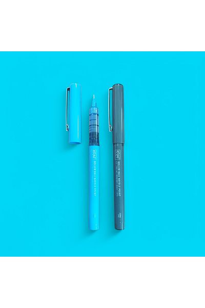 KRAF Roller Pen Needle Nib 301g - Blue + Black Set of 2