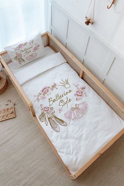 Tuğba Kuğu Montessori Bedding Set (100X200) - for Baby Series - Gold Ballet Clothes