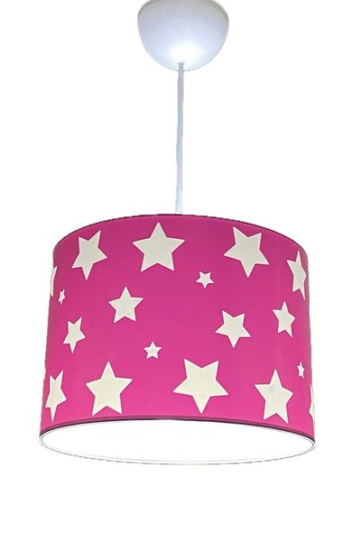 ABAJUR EVİM Pink Star Children's Room Chandelier